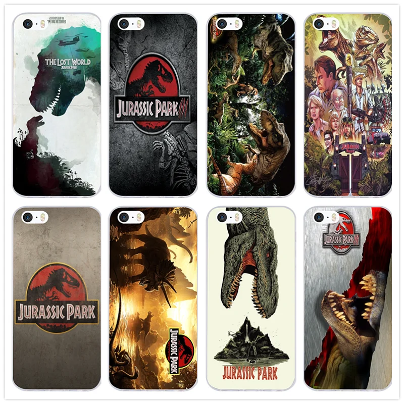 

Soft TPU Mobile Phone Case Cover Coque Funda for iphone 4 4s 5c 5s 5 SE 6 6s 7 8 plus X Shell Hot Jurassic Park Dinosaur World