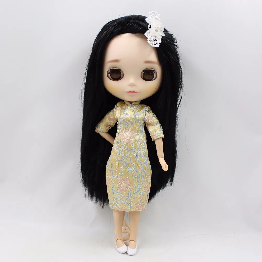 Neo Blythe Doll Ancient Embroidery Cheongsam Dress 10