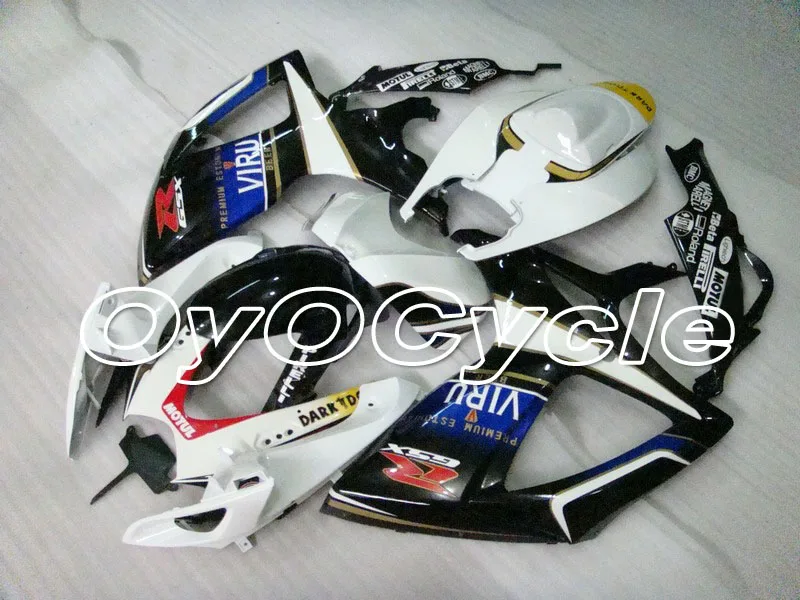 

For 06-07 Suzuki GSXR600 GSXR750 K6 K7 GSXR 600 750 Injection Motorcycle ABS Fairing Bodywork Kit 2006 2007 White Black