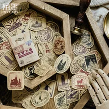Podróżowanie w dawnych czasach dekoracje naklejki samoprzylepne Diy Retro kraft naklejki papierowe karteczki do terminarza notatnik papiernicze