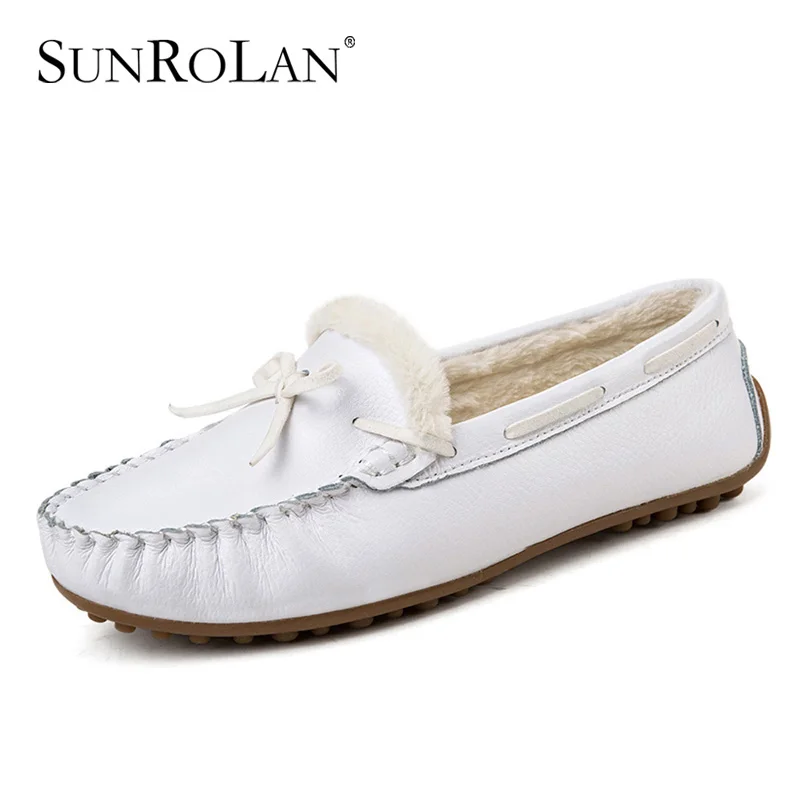 fur lined driving moccasins