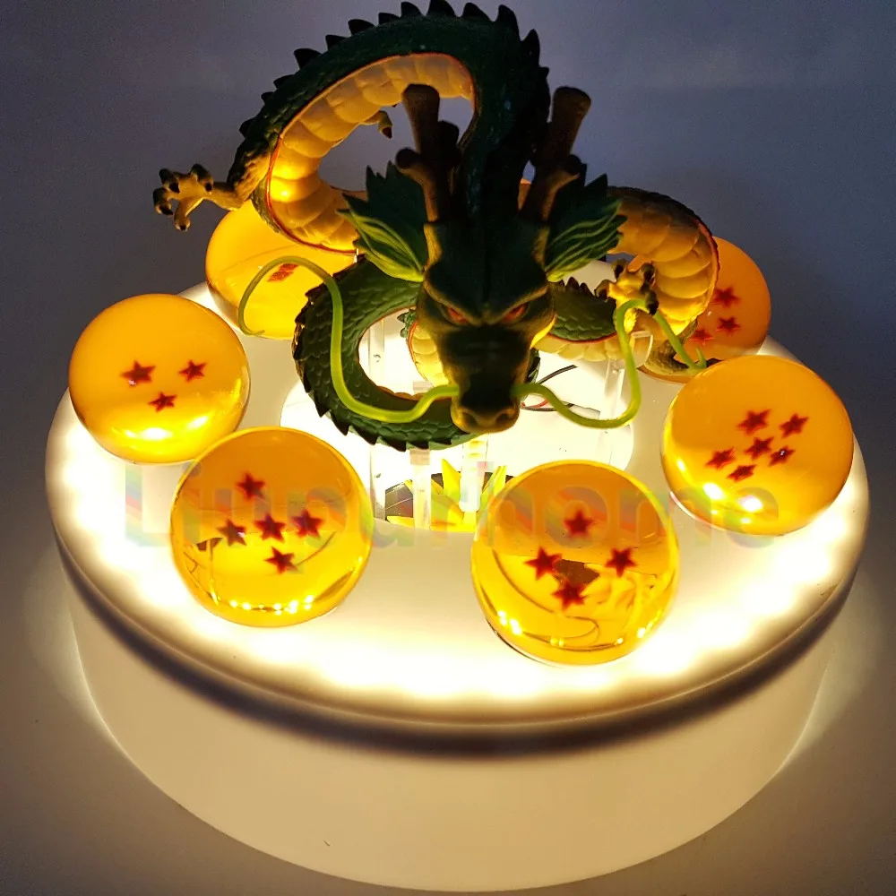 Аниме Dragon Ball Z Shenron хрустальный шар светодиодный набор Dragon Ball Супер Сон Гоку светодиодный ночник лампа для домашнего декора