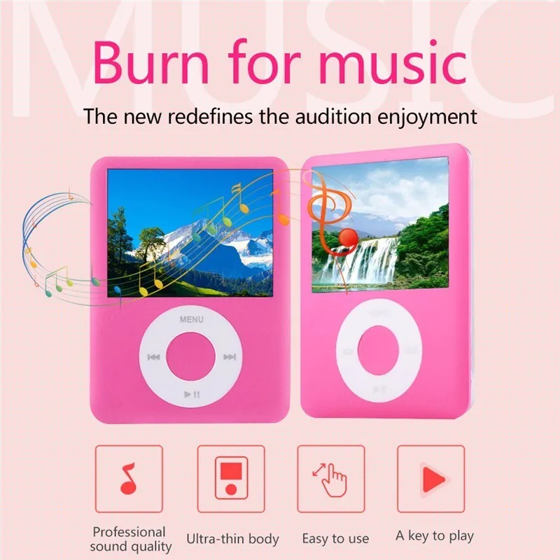 Портативный маленький размер 4 ГБ MP3 музыкальный плеер 1 8 дюйма ЖК дисплей мини