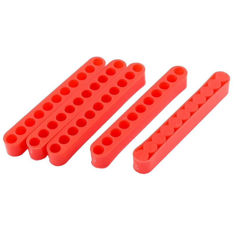 New 90mm Long 7mm Dia 11-Hole Screwdriver Bit Holder Block Red 5 Pcs | Инструменты