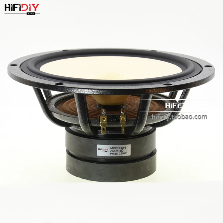 HIFIDIY LIVE 8,8 дюймов 8 ''223 мм полночастотный динамик 8OHM 160 Вт hifi High midbass громкоговоритель QF8