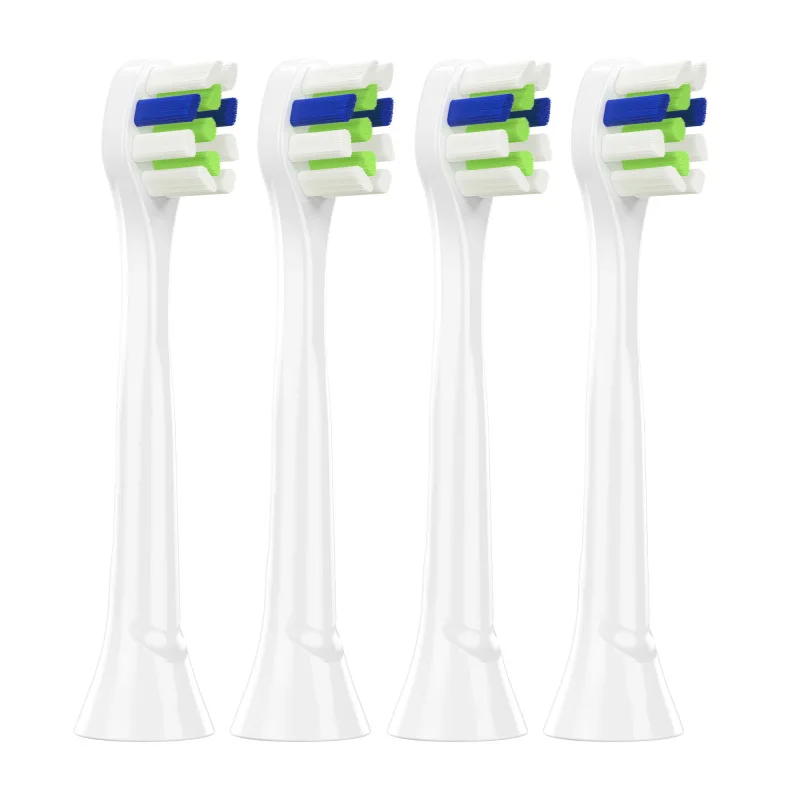 4 шт./лот, сменные электрические зубные щетки, мягкие головки для Philips Sonicare, алмазная очистка, безопасная для детей