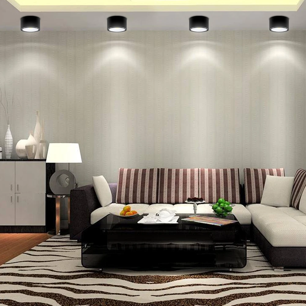 LED Downlight Surface Mounted LED Downlights 3W 5W 7W 12W LED Ceiling Down Lamp Kitchen Bathroom Dimmable COB Downlights Lamp