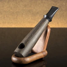 Высокое качество Прямая деревянная труба 9 мм фильтр курительная трубка с 10 инструментами сигарного типа табачная трубка новая трубка из черного дерева ручной работы