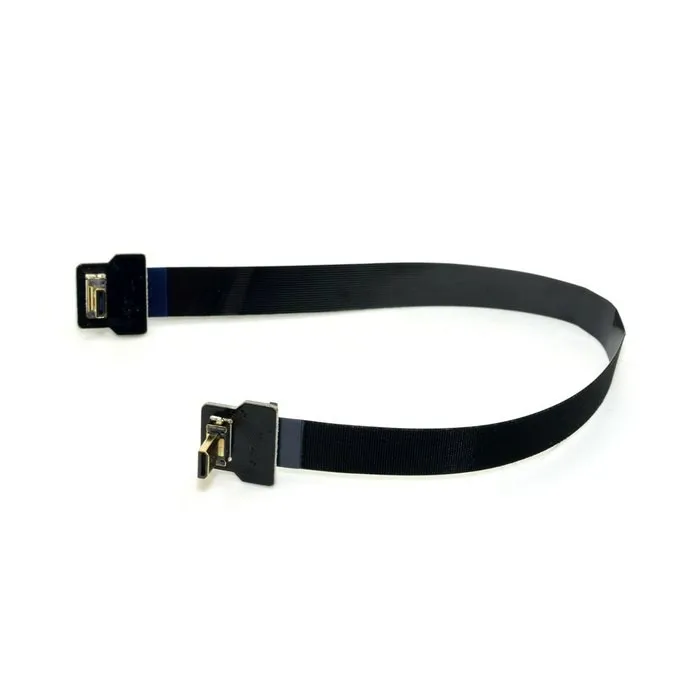 Angled FPV Micro HDMI Male to Micro HDMI FPC Flat Cable 10cm 20cm 30cm 50cm 100cm for Gopro HERO 4 HERO 3 SJCAM SJ5000