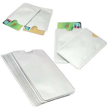 

10Pcs Secure ID Card Credit Card Foil Shield Blocking Protector Sleeve Card Set Blank Card Case Smart Anti-theft Credit Card