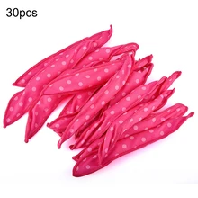 30Pcs Magic Hair Rollers DIY Rabbit ears No Heat Flexible Hair Curlers Rollers Sponge DIY Curly Hair Curly Styling Tools 6pcs set magic sponge pillow soft roller hair best flexible foam and sponge hair curlers diy styling hair rollers tool for women
