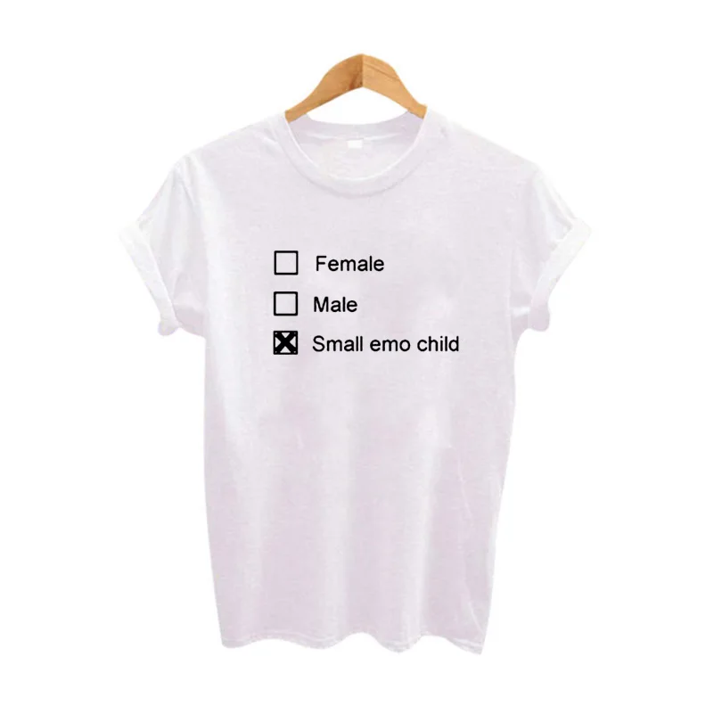 Female Male Small Emo Child Summer 17 Cute Women Tops Fashion Hipster Tops Hipster Tumblr Black White Leisure T Shirt Buy At The Price Of 4 95 In Aliexpress Com Imall Com