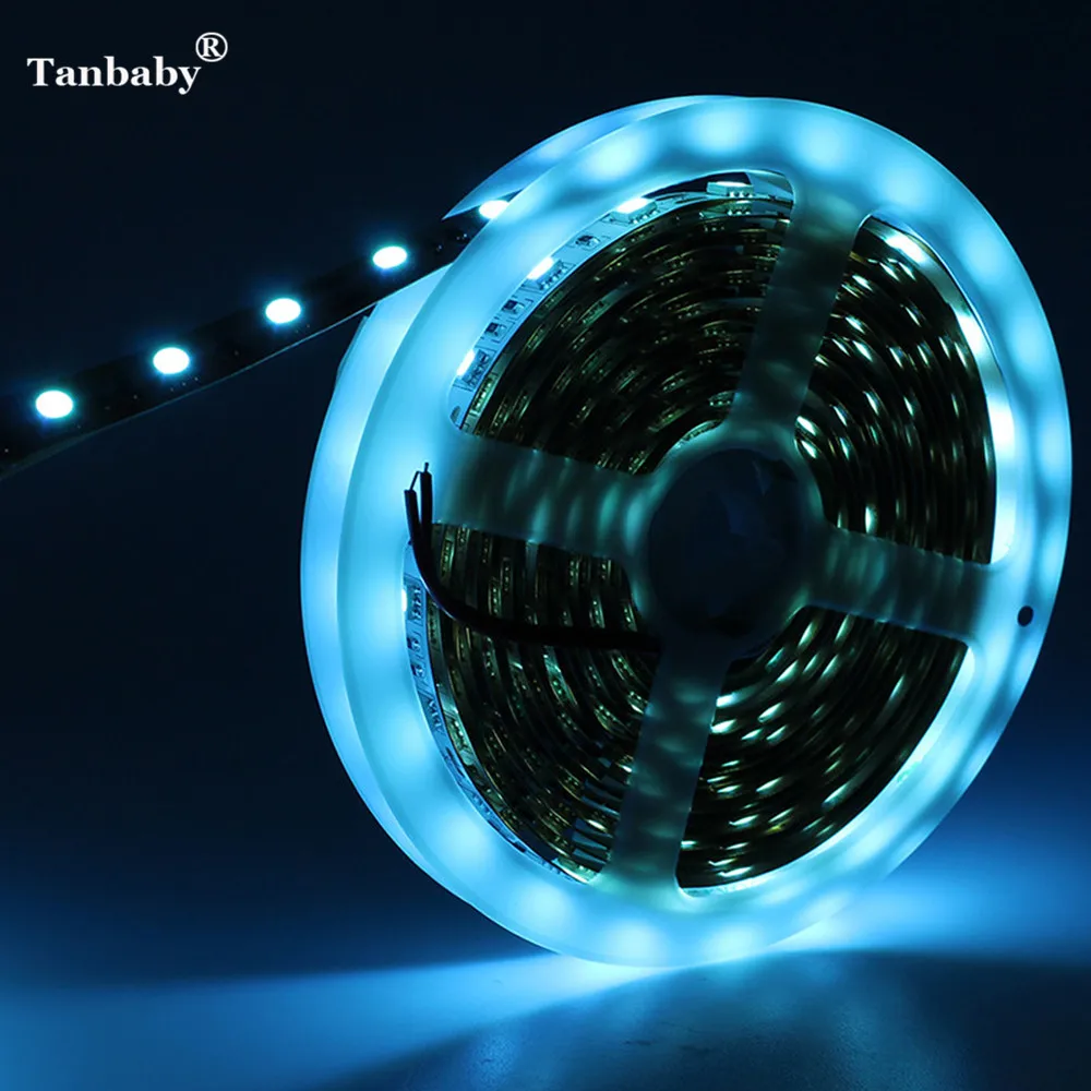 Tanbaby 5 м/лот 300 светодиодный s Синий светильник SMD 5050 DC12V IP65 гибкая лента для