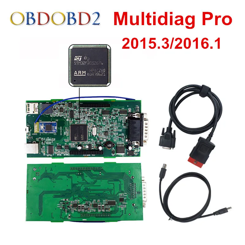 Зеленый PCB Multidiag Pro + Bluetooth 2015. r3/2016. r0 Бесплатная Keygen 4 г TF карты для TCS 2016,0 автомобилей Грузовик инструмент диагностики Бесплатная доставка