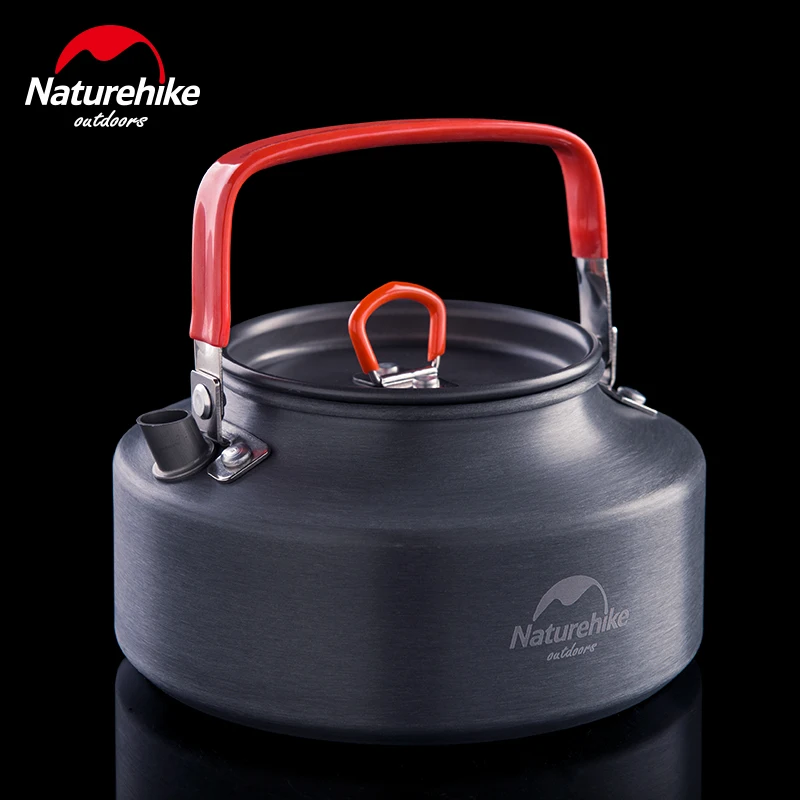 

NatureHike factory sell Portable Ultra light Outdoor Camping Hiking Picnic Water Kettle Teapot Coffee Pot Anodised Aluminum