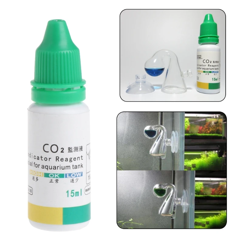 Аквариумные СО2 индикаторные растворы для аквариума, жидкие тестовые растения, поставки на длительный срок
