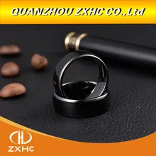 Anillo de cerámica negra RFID para dedo inteligente, 125KHZ/13,56 MHZ, para hombre o mujer