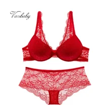 Varsbaby сексуальное нижнее белье с регулируемой чашечкой 3/4, цветочный кружевной комплект нижнего белья пуш-ап для женщин