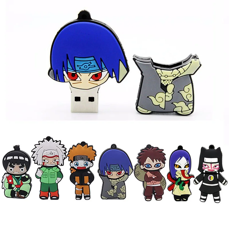 Мультфильм милый Naruto Саске ниндзя Флеш накопитель 64 Гб новый дизайн карту флэш
