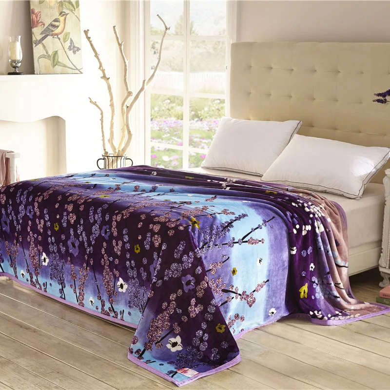 Home textiles,cool plum pattern blankets for bed throw bedclothes can