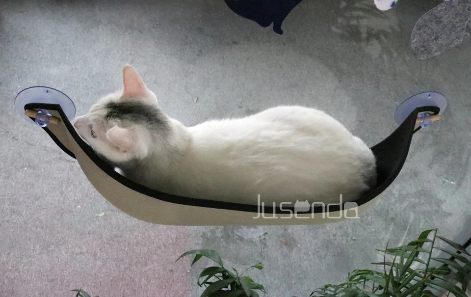 Removable High Bed Ultimate Sunbathing Cat Window Mounted Hammock Lounger Perch Cushion Hanging Shelf Seat Kitty Sill Carrier