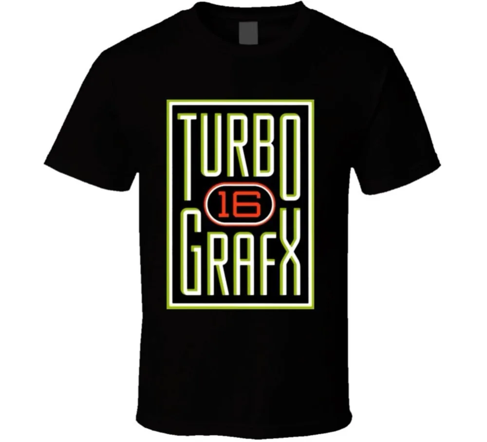 3D принт футболка рубашка хлопчатобумажные футболки Turbo graphx 16 видео игры экипажа