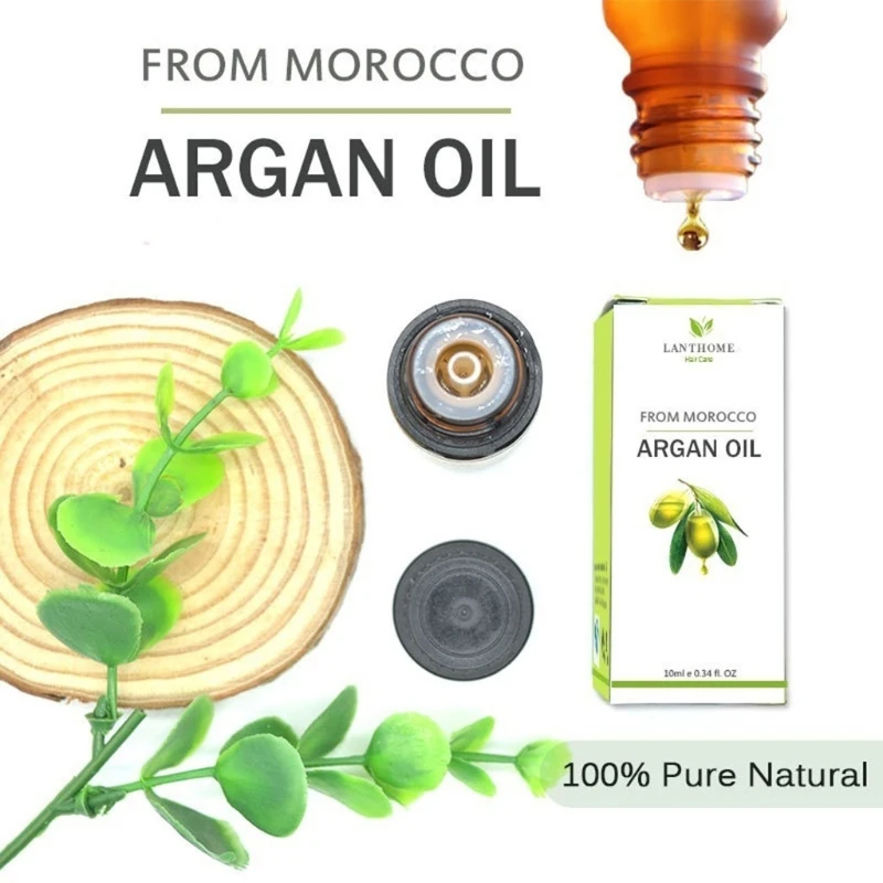 Новый 10 мл Morocco Argan Oil чистый натуральный увлажняющий сухие волосы повреждены обслуживания и ремонта лечение волос маска мода