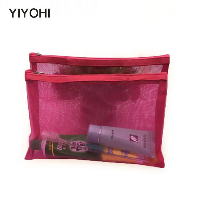Yiyohi Travel Cosmetic Bag Women Fashion Black Mesh Zipper Makeup Yiyohi Travel Cosmetic Bag Women Fashion Black Mesh Zipper Makeup Case Animal Make Up Bags Organizer