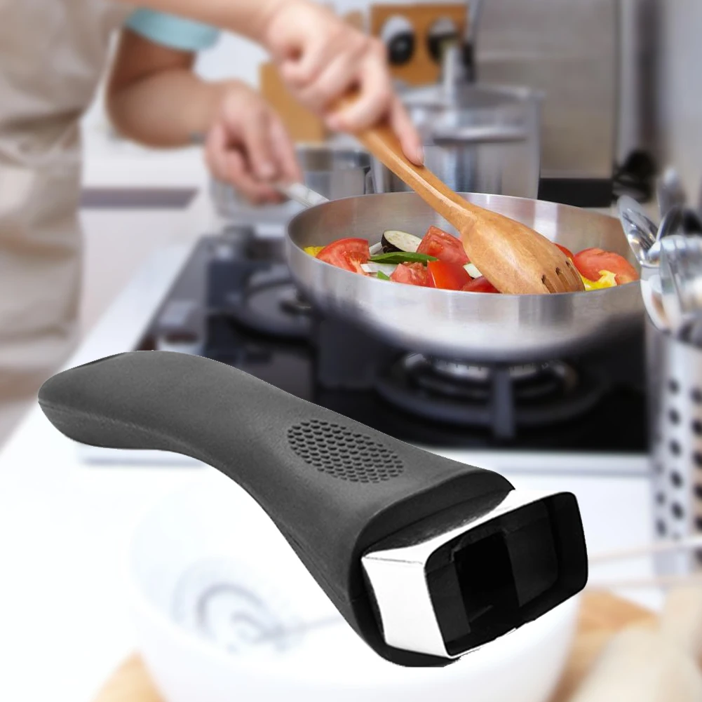 

Removable Durable Ergonomic Pot Handle Bakelite Grip Cookware Pan Long Kitchen Accessories Anti Scalding Household Replacement