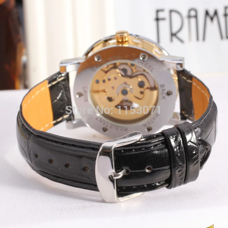 Forsining автоматический мужской черный цвет с камнями скелет. наручные часы черного цвета высокого качества FSG8012M3T2