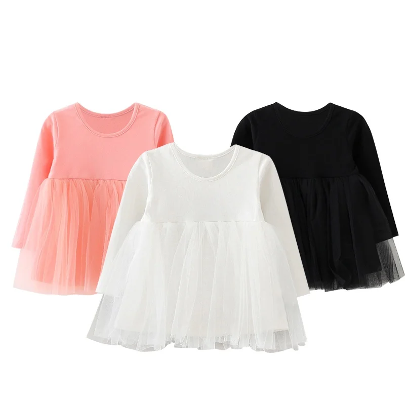 

Newborn Summer Baby Girl Long Sleeve Dresses Infant Dress Baby Girls Clothes Casual Cotton Clothing Kids Birthday Dress Hot Sale