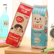 Kawaii 2 цвета-молочная банка 21*6 см PU детский чехол-кошелек; детская дамская сумка для монет для девочек косметический Чехол кошелек сумка чехол