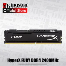 Оригинальная оперативная память kingston HyperX FURY DDR4, 2400 МГц, 4 ГБ, 8 ГБ, 16 ГБ, оперативная память для настольных ПК, CL15 DIMM, 288-pin, внутренняя память для настольных ПК для игр