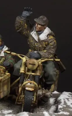 Предварительный заказ-resin игрушки 35084 Пособия по немецкому языку мотоциклист Бесплатная доставка