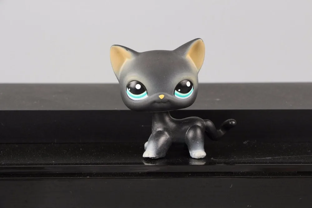 New Pet Collection Figure LPS 994 Black Short Hair Siamese Cat Kitty Kids font b Toys