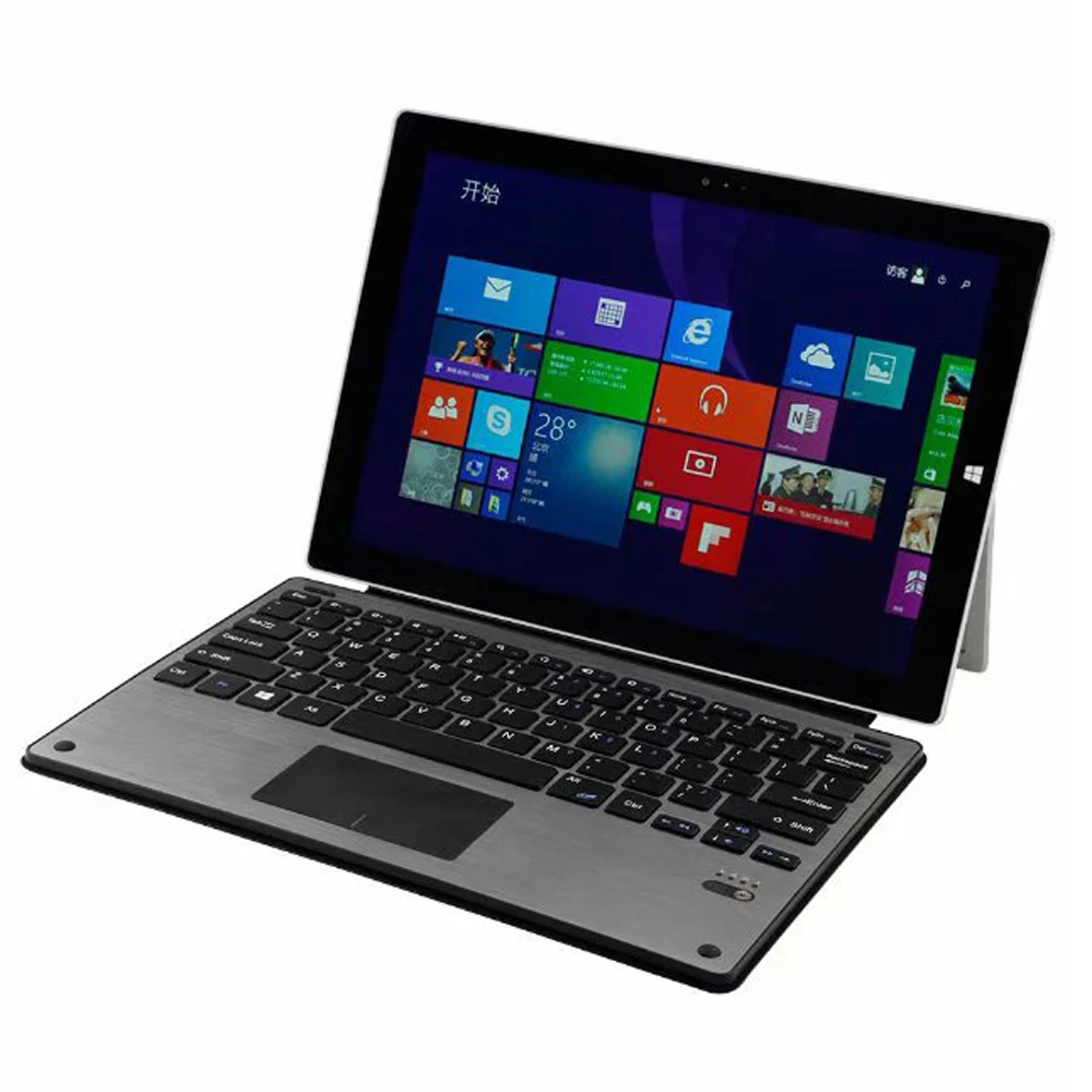 

Ultra Thin Slim Folio Leather Case Detachable Keyboard With Touchpad Magnetic Cover For Microsoft Surface Pro 3 Pro3 /Pro 4 Pro4
