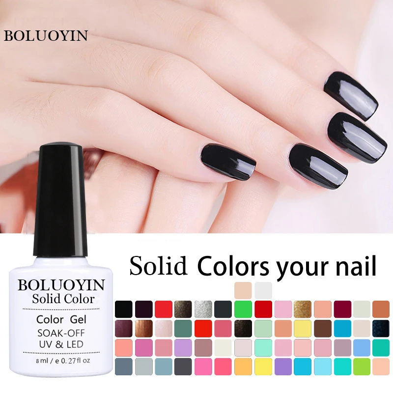 

Gel Nail Polish UV 8ml Nude Pink White Black Soak Off Gel Polish Gel Lacquer Nail Art Vernis Semi Permanent UV Free Shipping