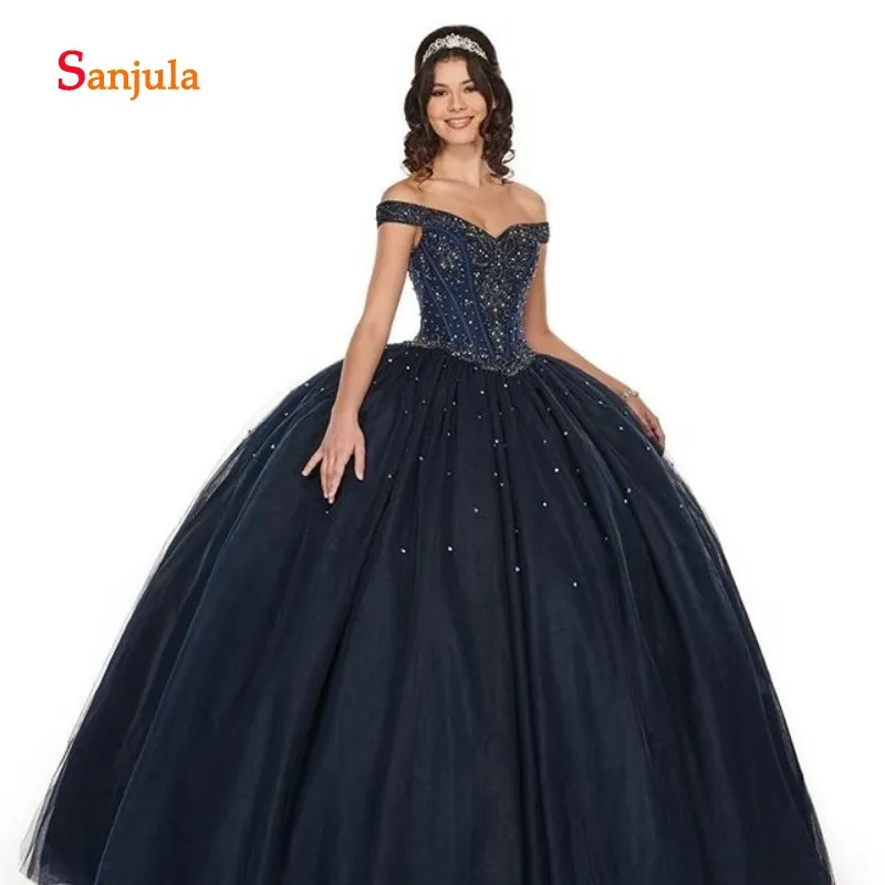 Бальное платье принцессы; Бальные платья; милое платье с открытыми плечами; блестящее платье из бисера и пайеток; 16; платье со съемным рукавом; D726