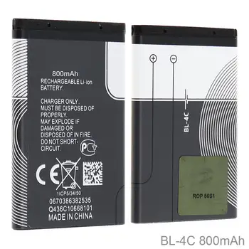 

BL-4C 3.7V 800mAh Phone Built-in Li-ion Replacement Battery with Battery Cells PTC Protection for Nokia 6300 6100 X2 6101 2220s