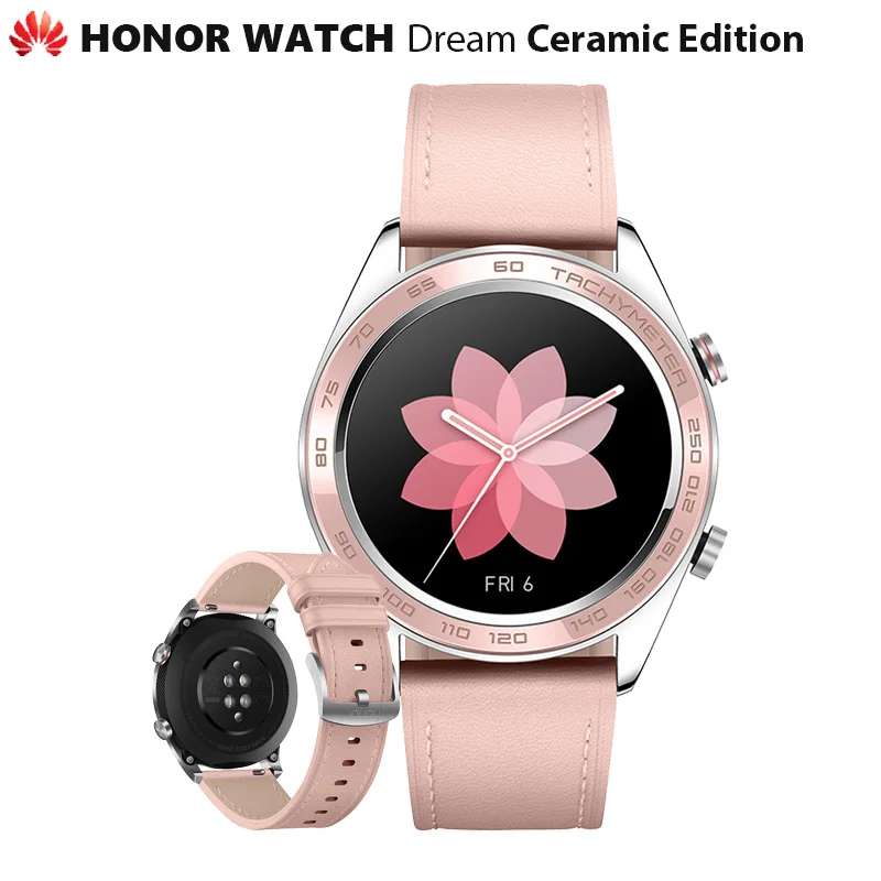 Оригинальные уличные Смарт часы Huawei Honor Watch Dream Ceramic Ver изящные тонкие длинные с GPS и