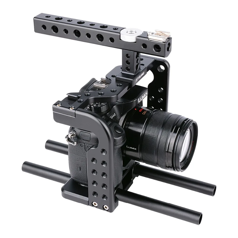 YELANGU Lightweight Aviation Aluminum Alloy CNC Camera Cage Rig Kit for