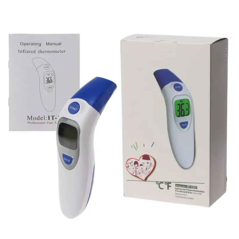 

Baby Medical Infrared Electronic Digital Thermometer Non-Contact Infant Forehead and Ear Thermometer Measurement Diagnostic Tool