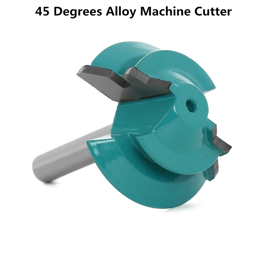 45 Degree Lock Miter Router Bit Tenon Milling Cutter For Woodworking