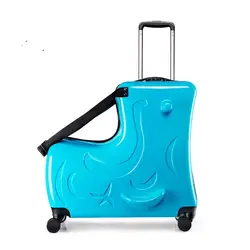 LeTrend милый пони мультфильм детей прокатки багаж Спиннер чемодан колеса студентов многофункциональная тележка детская сумка