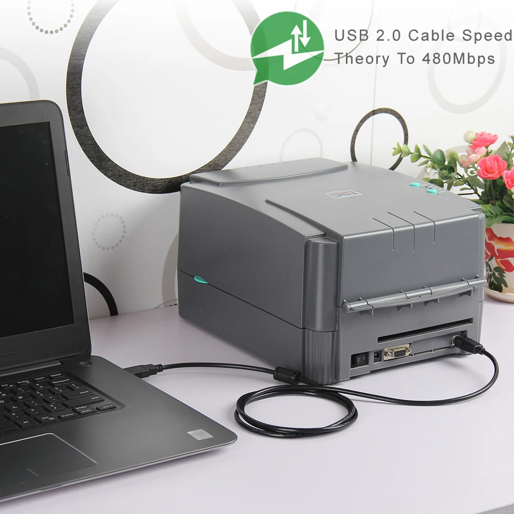 Фото USB кабель для передачи данных, шнур для принтеров Canon Pixma MP210 MP240 MP250 MP270 MP450 MP460 i950 i960 i9900 i70 I83 I82 iP100 MP190 MP470 №5