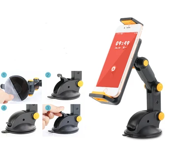 

Suction GPS Mobile Phone Car Holders Adjustable Foldable Mounts Stands For Galaxy J7 Pro/J7 Max,Doogee X30,Elephone S7/S7 MINI