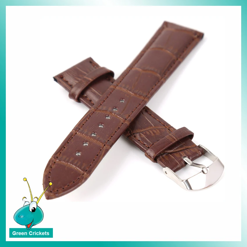 

2017 Latest Genuine Leather Black/Brown Watchbands, Leather Men/Lady Watchbands 16/18/20/22mm Watch Band
