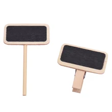 10 шт. маленькая доска мини деревянная доска для сообщений знак Меловые доски вставка этикетка ценник цветок Садоводство в горшках орнамент