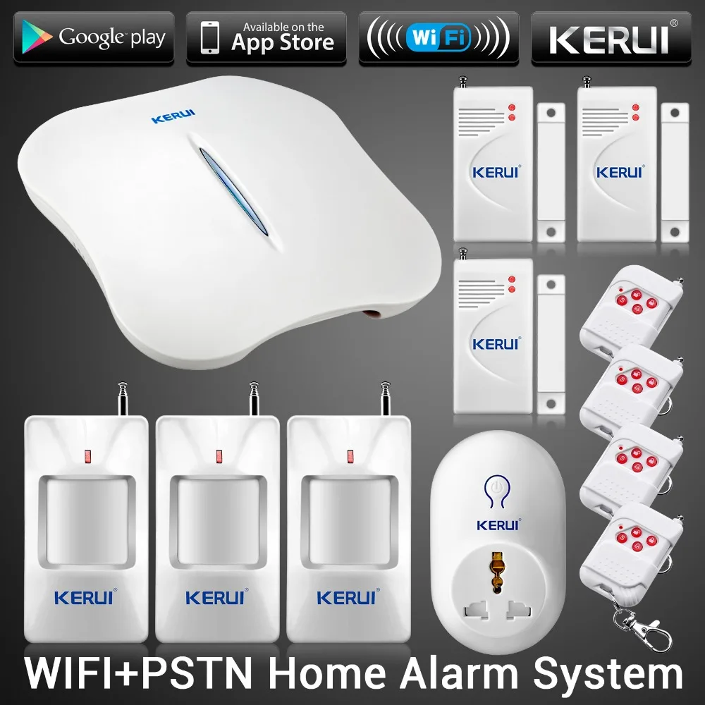 KERUI W1 WIFI Home Alarm System Burglar Security PSTN Alarm Auto Dial