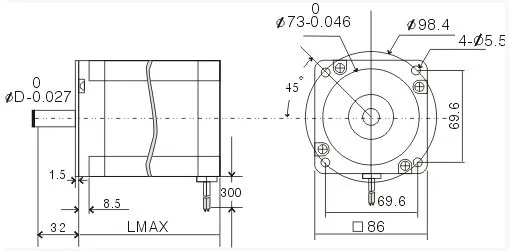 86 series leadshine step motor